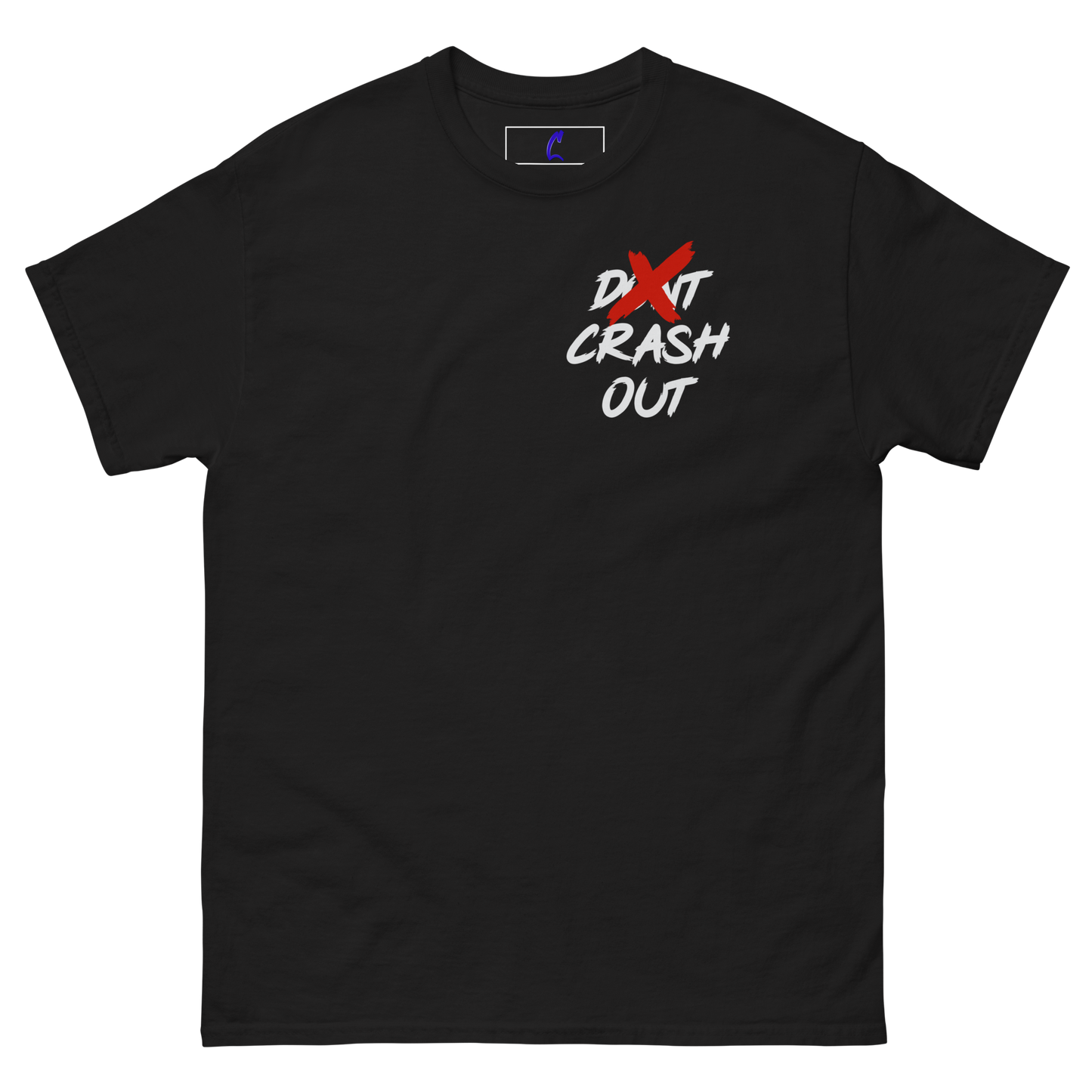 Red On White Don't Crash Out Men's classic tee