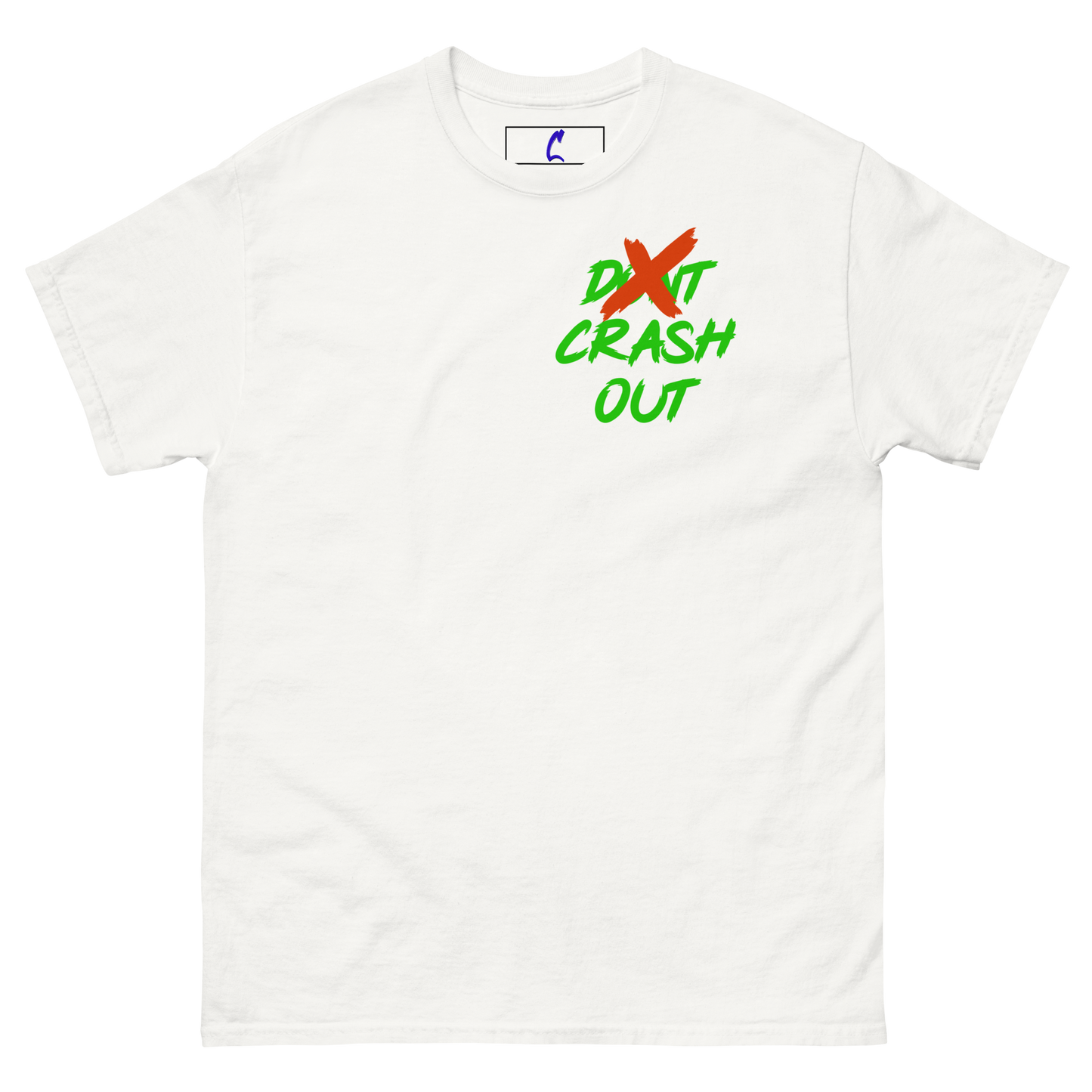 Red On Green Don't Crash Out Men's classic tee